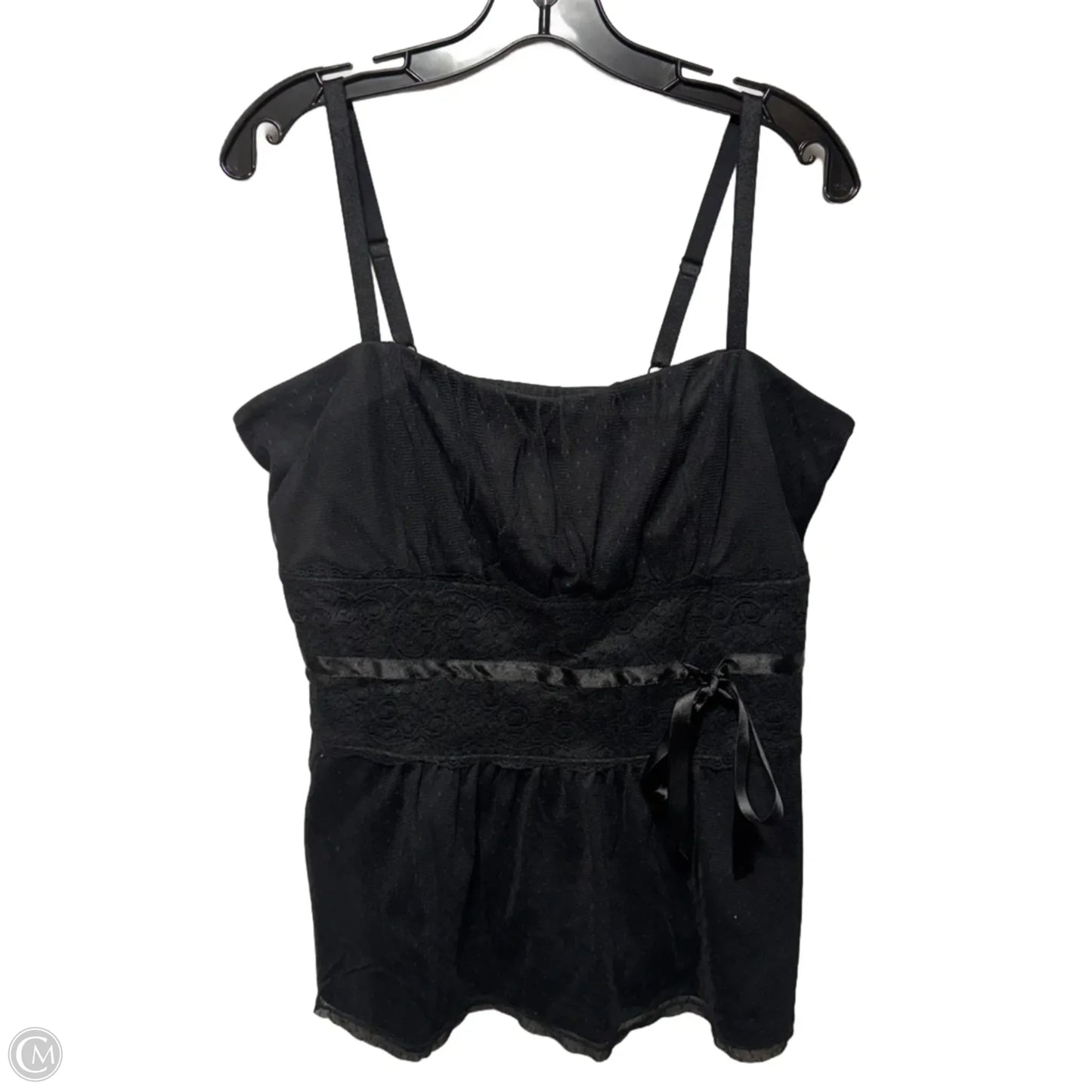 Top Sleeveless By Torrid In Black, Size: 1x