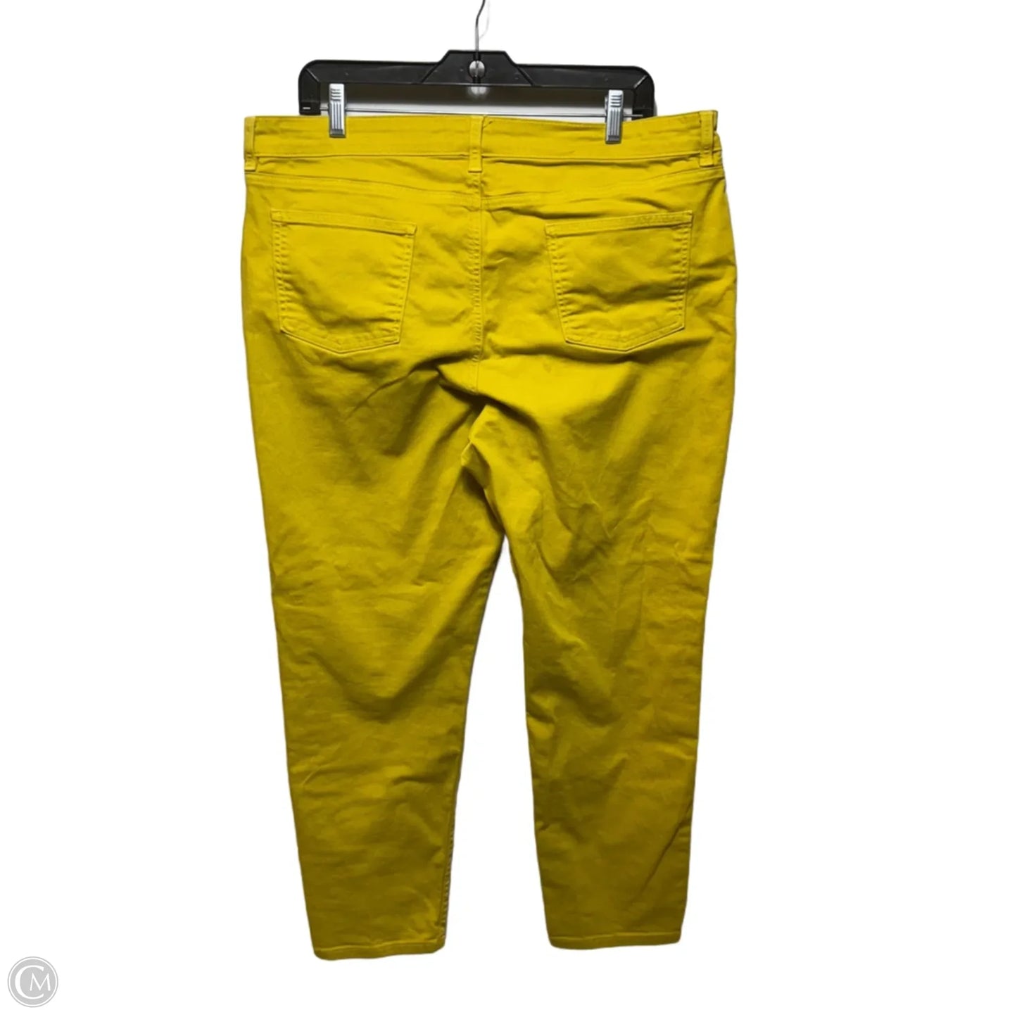 Jeans Skinny By Eileen Fisher In Yellow, Size: 16