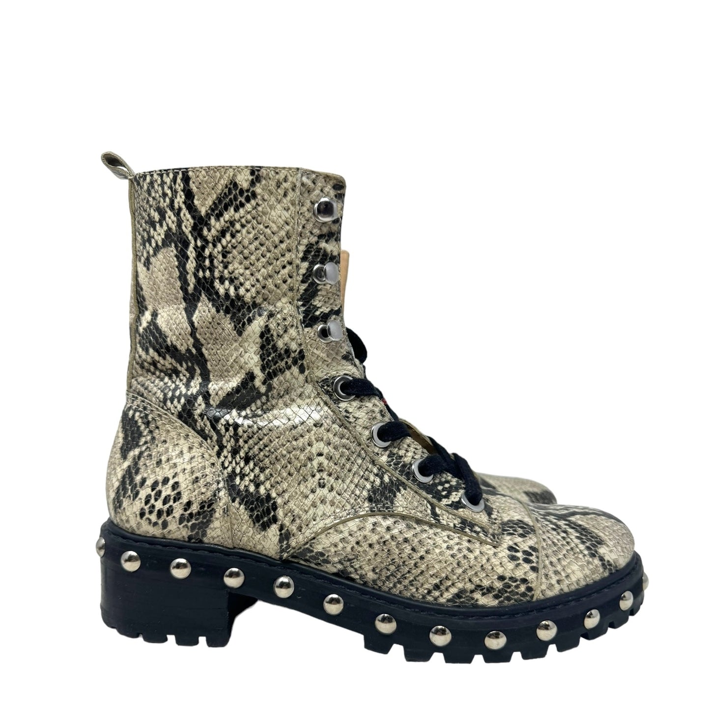 Andrea Studded Leather Combat Boots By Schutz  Size: 7.5
