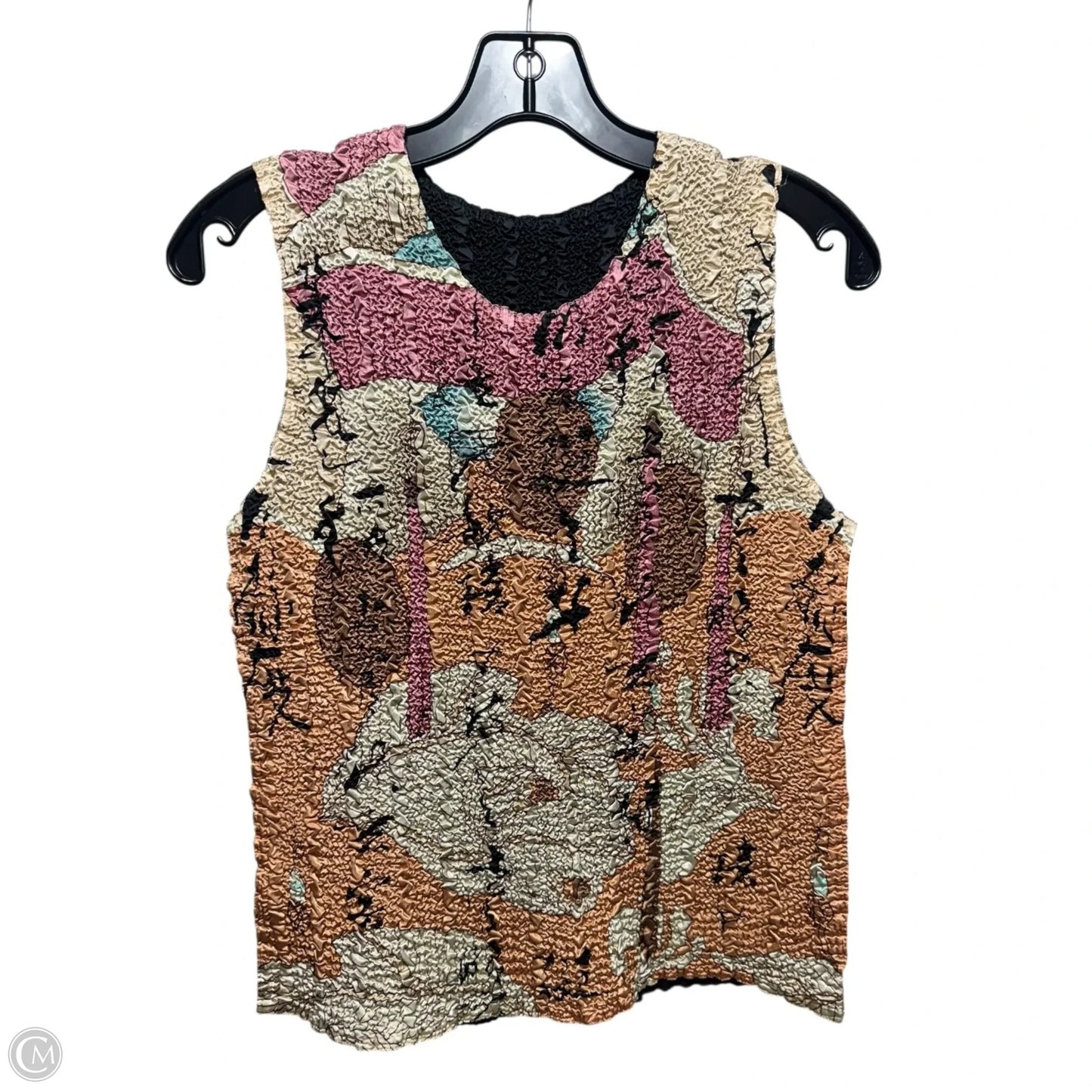 Reversible Crinkle Top Sleeveless By Babette In Multi-colored, Size: M