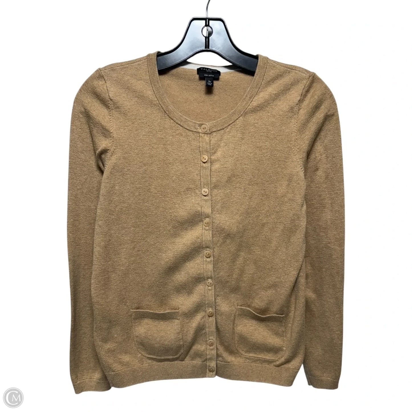 Sweater Cardigan By Talbots In Tan, Size: Sp