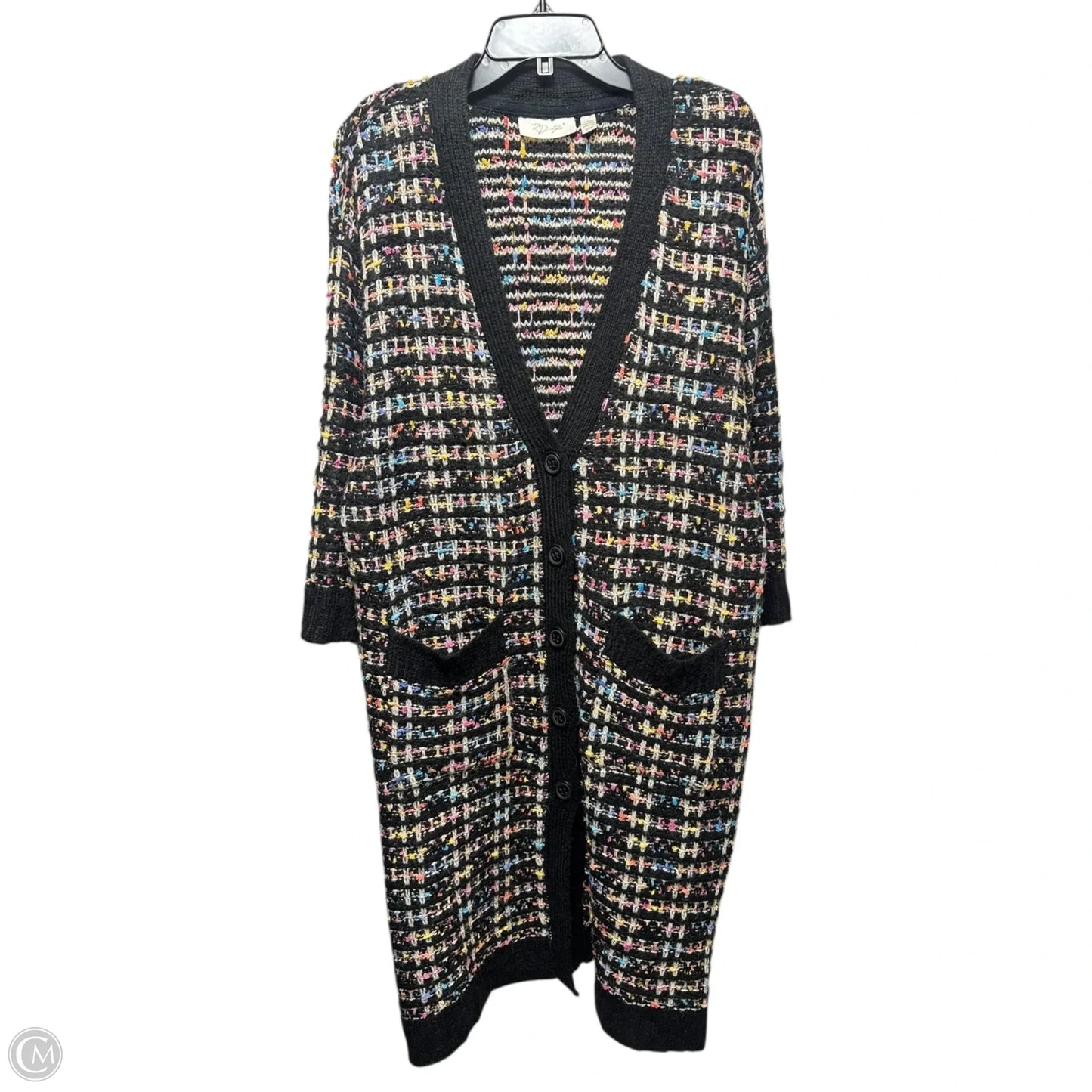 Duster Sweater Cardigan By Rd Style In Multi-colored, Size: S