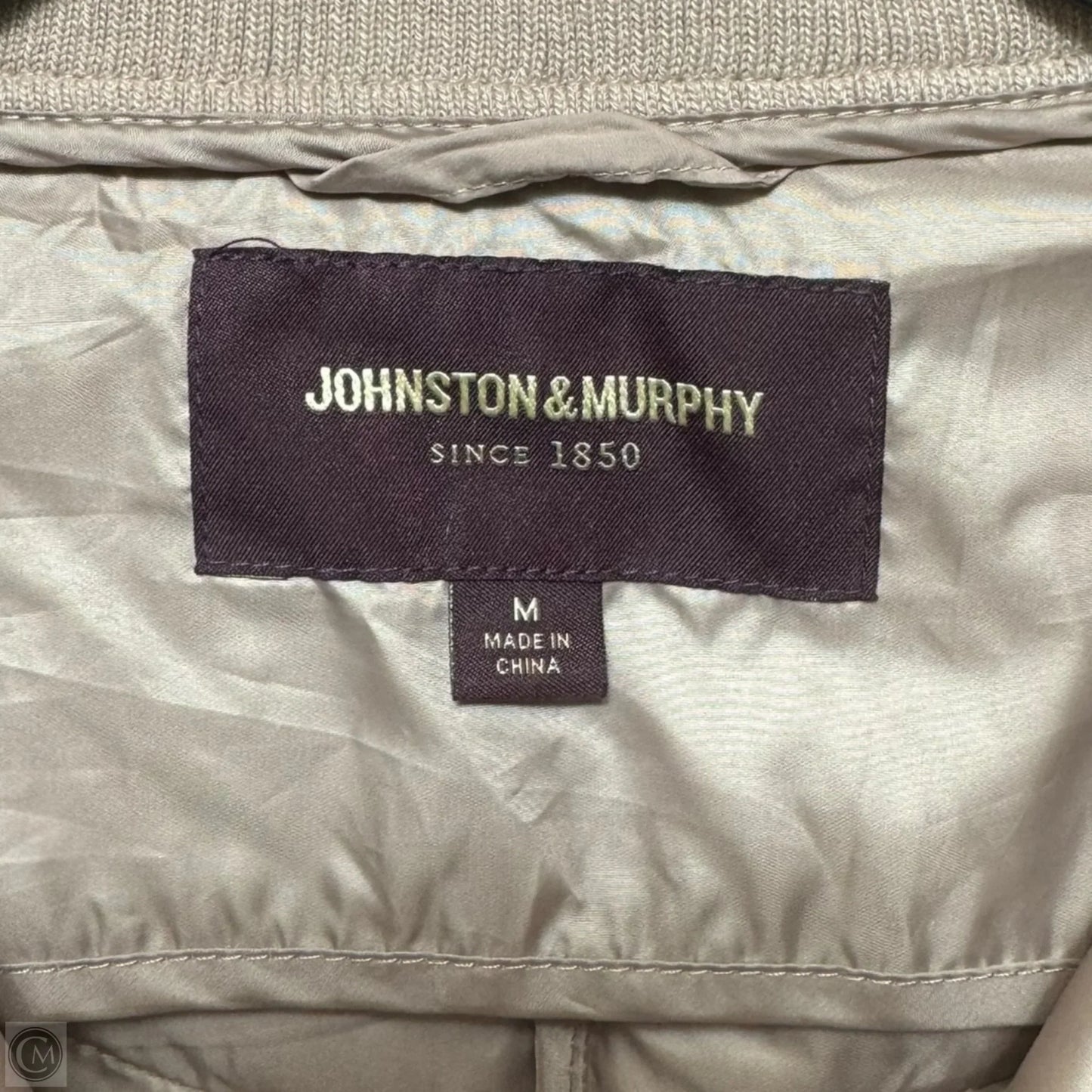 Coat Puffer & Quilted By Johnston & Murphy In Pink, Size: M