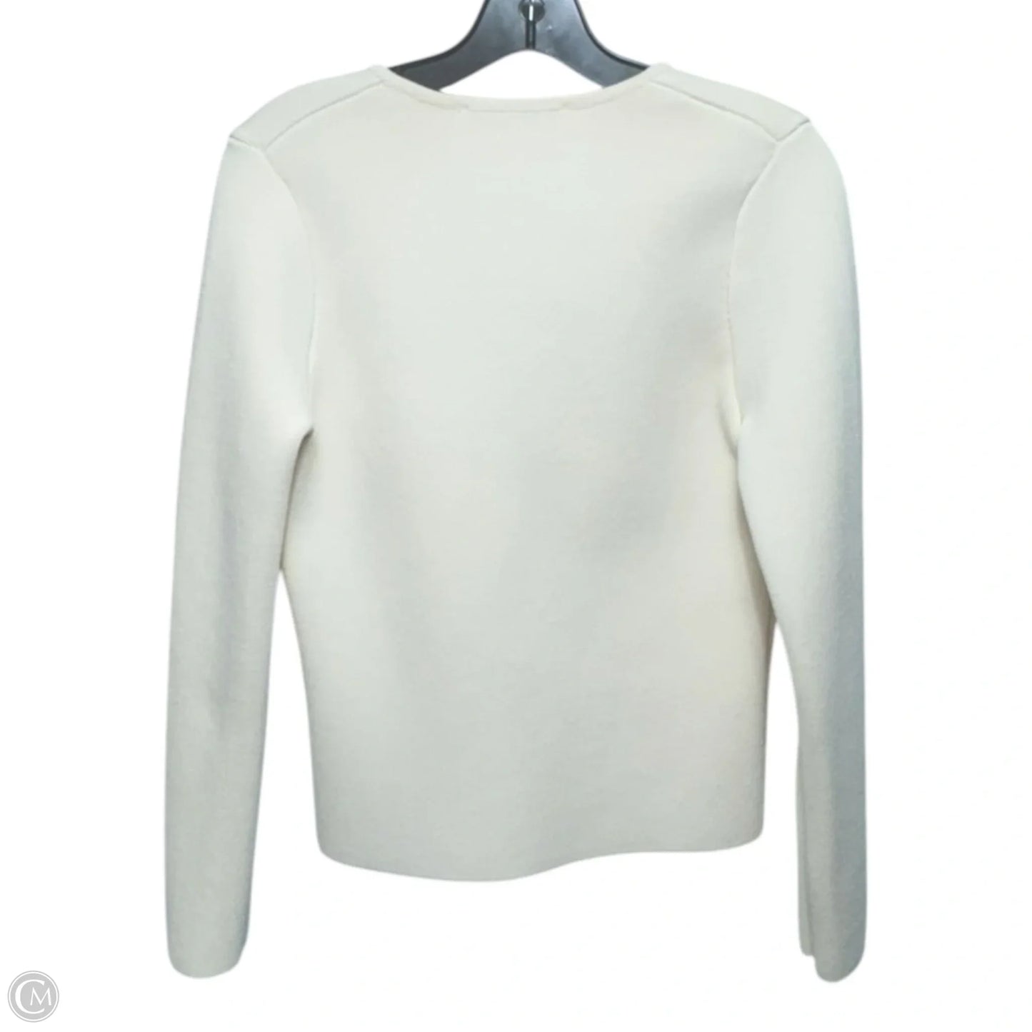 Sweater Cardigan By Zara In Cream, Size: M