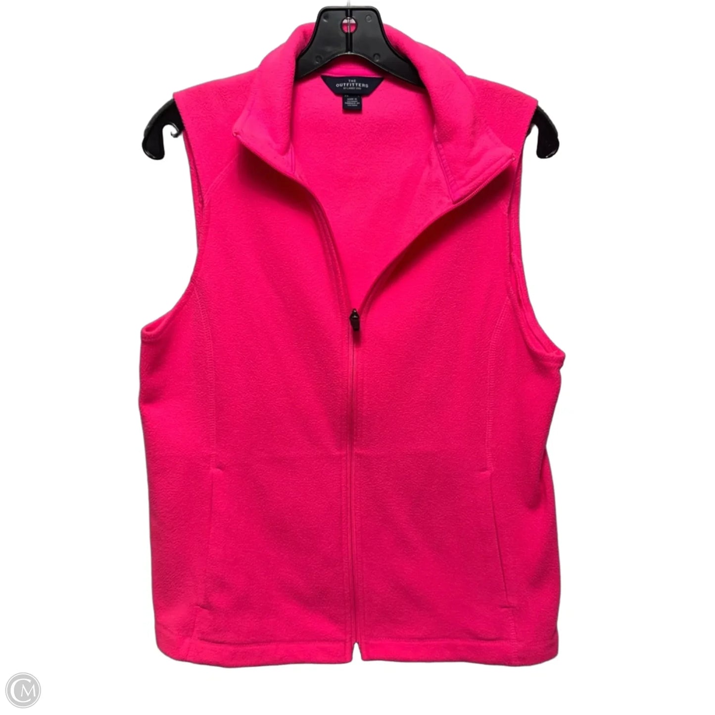 Vest Fleece By Lands End In Pink, Size: M
