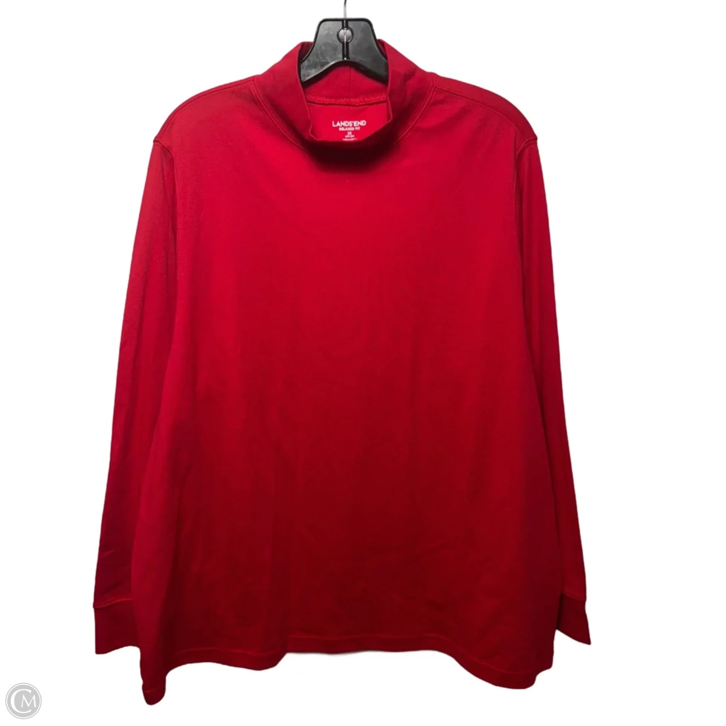 Top Long Sleeve Basic By Lands End In Red, Size: 2x