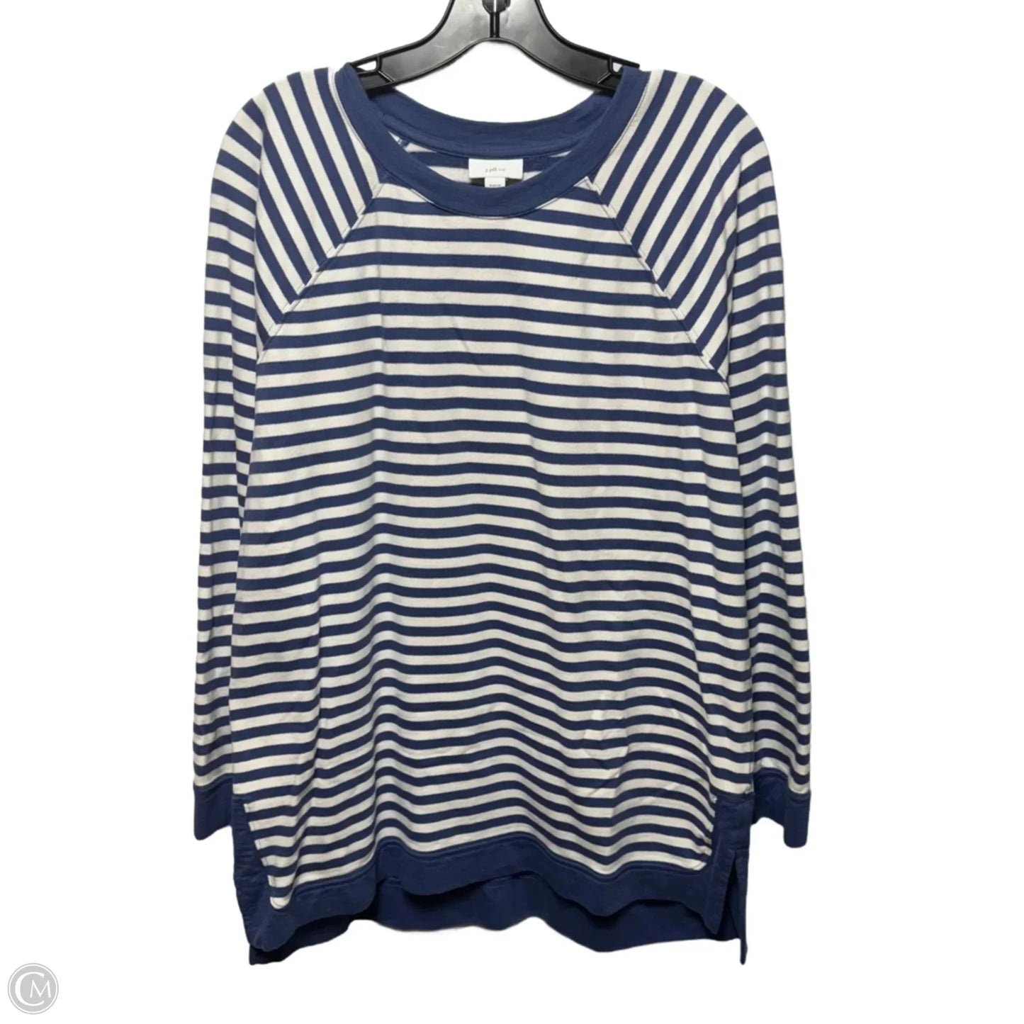 Top Long Sleeve By J. Jill In Striped Pattern, Size: M