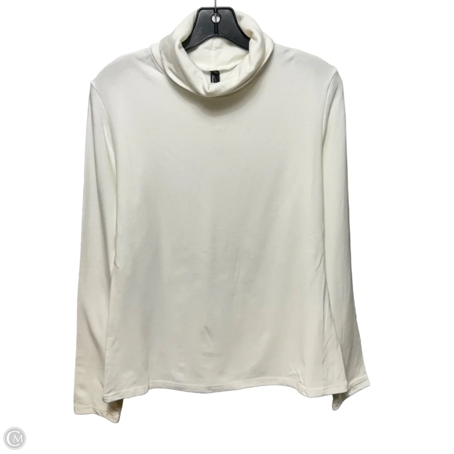 Top Long Sleeve Basic By Trendy Queen In White, Size: L