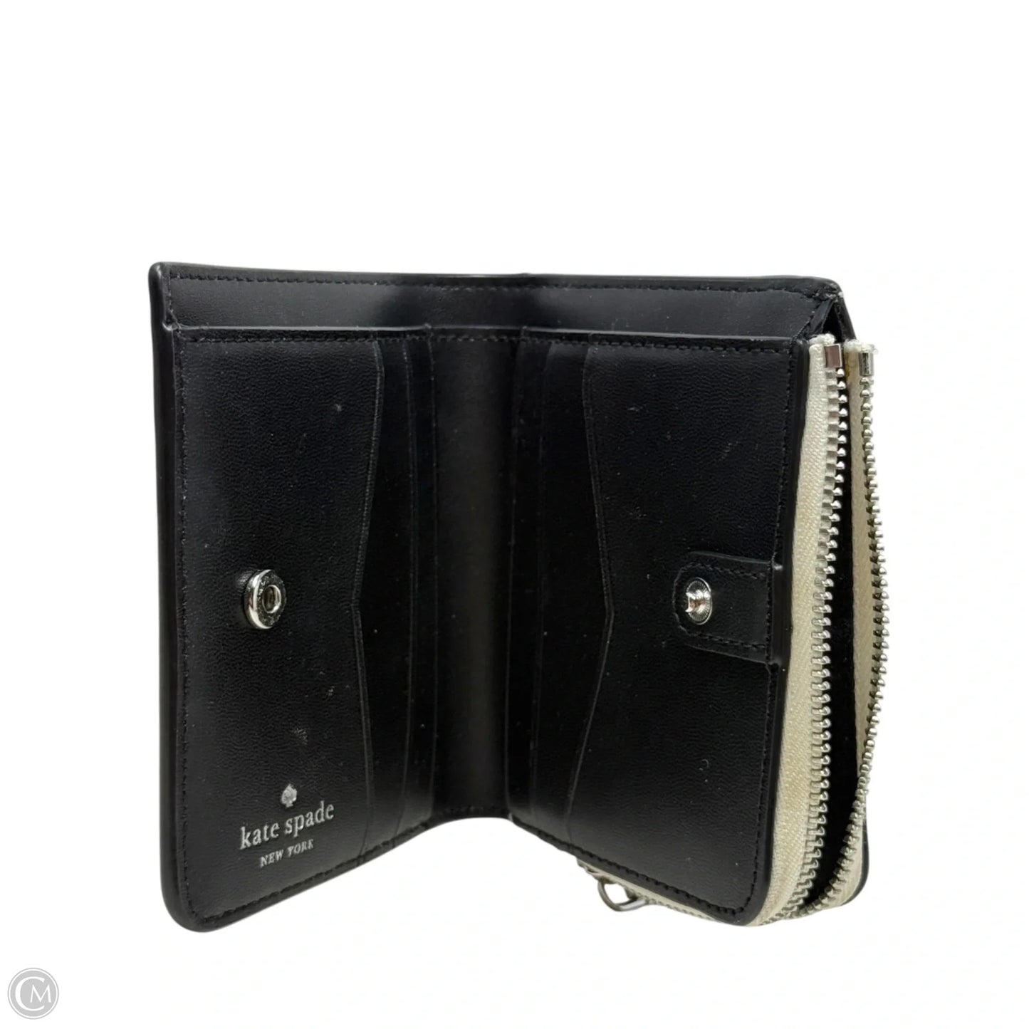 Staci Picture Dot Small L Zip Bifold Wallet Designer By Kate Spade, Size: Small