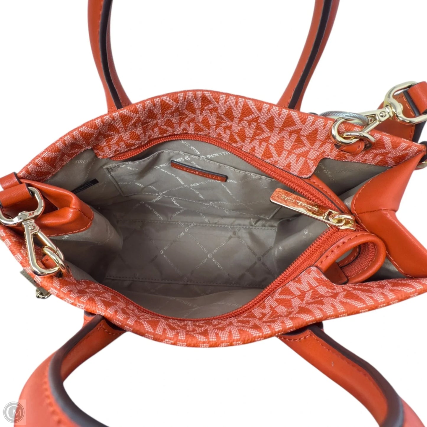 Mirella Ombré Signature Logo Crossbody Bag Designer By Michael Kors, Size: Medium