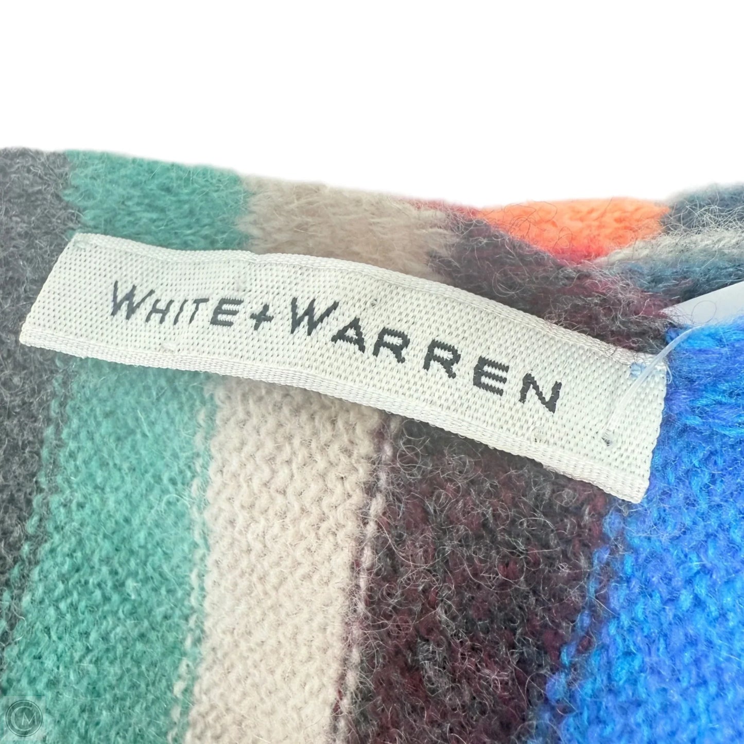 Multi Stripe Cashmere Travel Wrap Chroma Multi By White And Warren