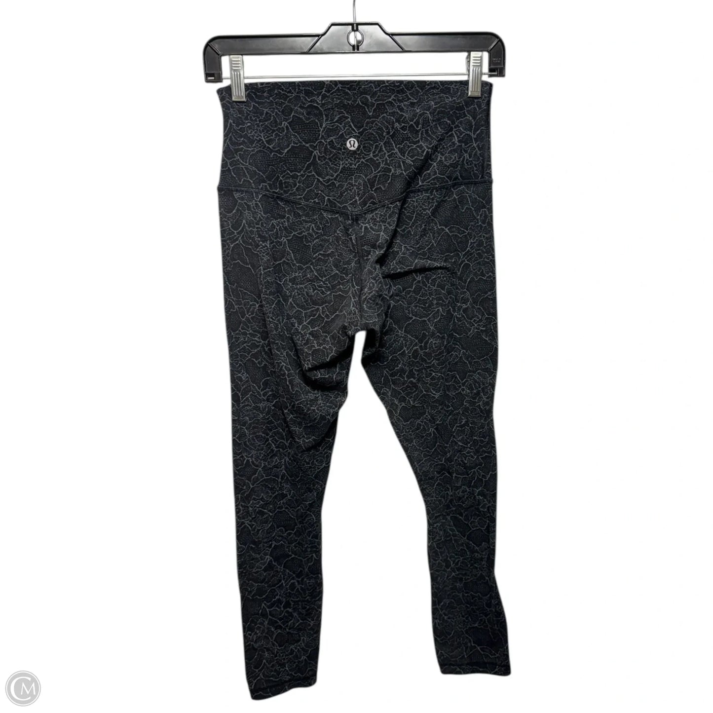 Athletic Leggings By Lululemon In Black & Grey, Size: 6