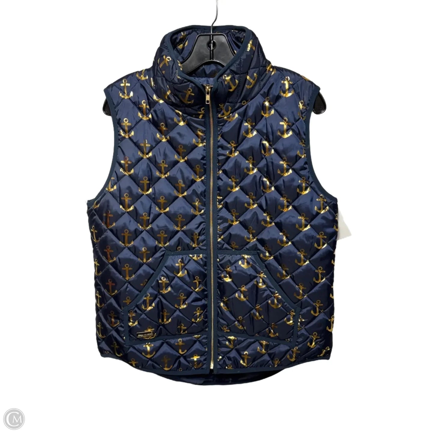 Vest Puffer & Quilted By Simply Southern In Nautical Print, Size: L