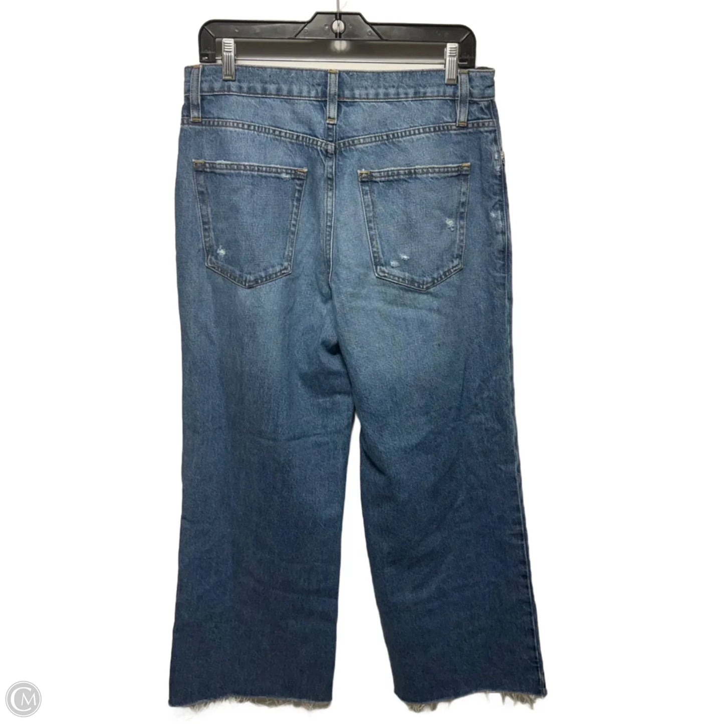 Relaxed Straight Jeans By Frame In Blue Denim, Size: 8