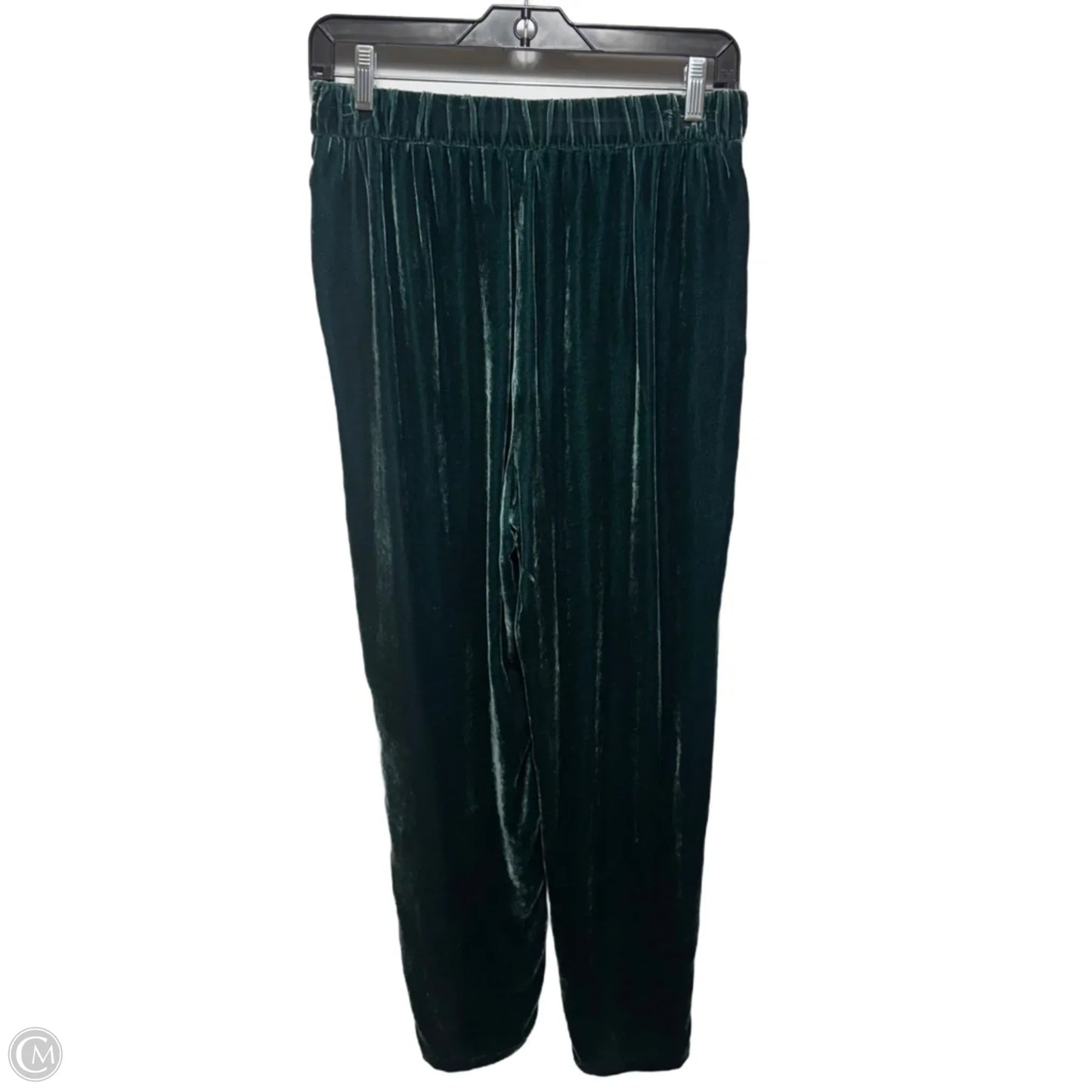 Velvet Tapered Pant By Eileen Fisher In Green, Size: Sp