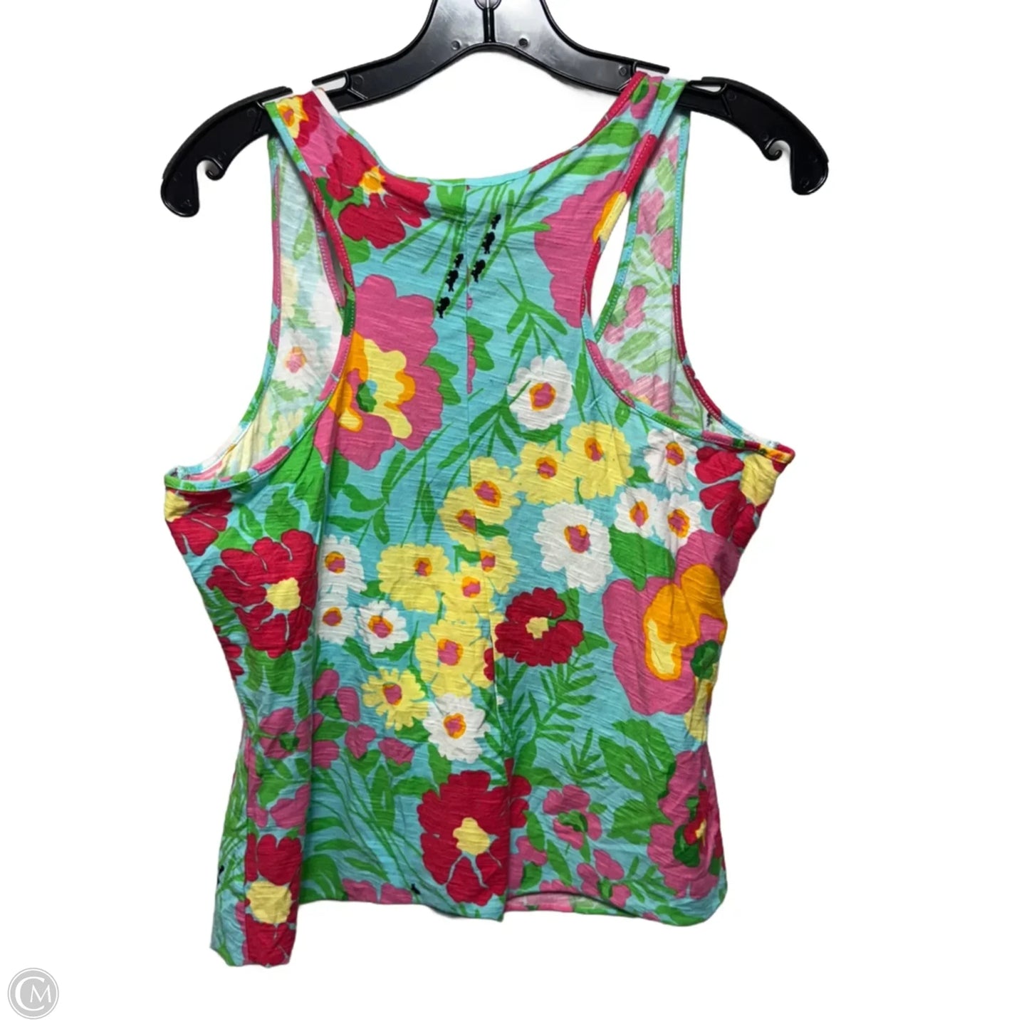 Top Sleeveless Designer By Lilly Pulitzer In Floral Print, Size: L