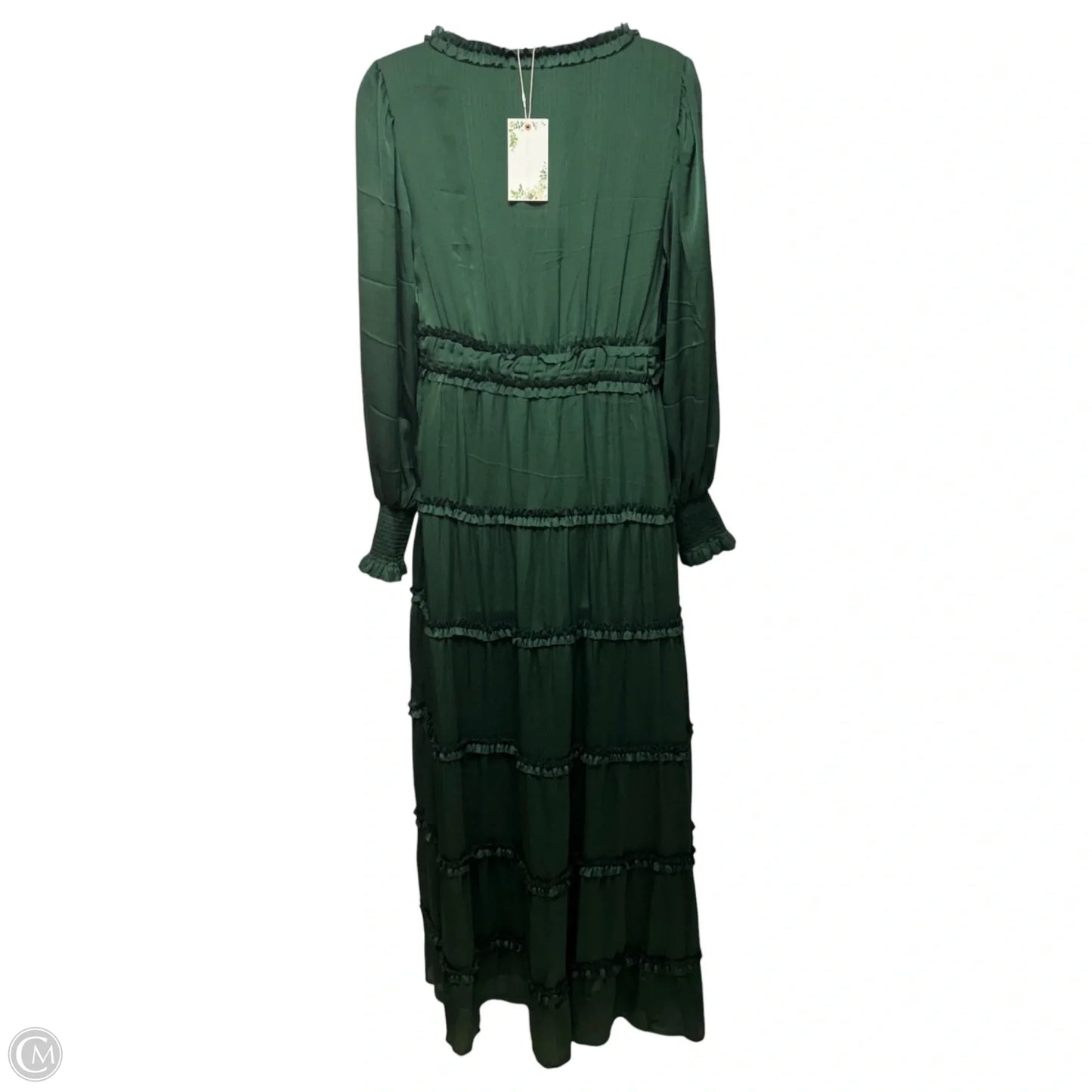 Margaux Tiered Maxi Dress By Chelsea And Violet In Pine, Size: S