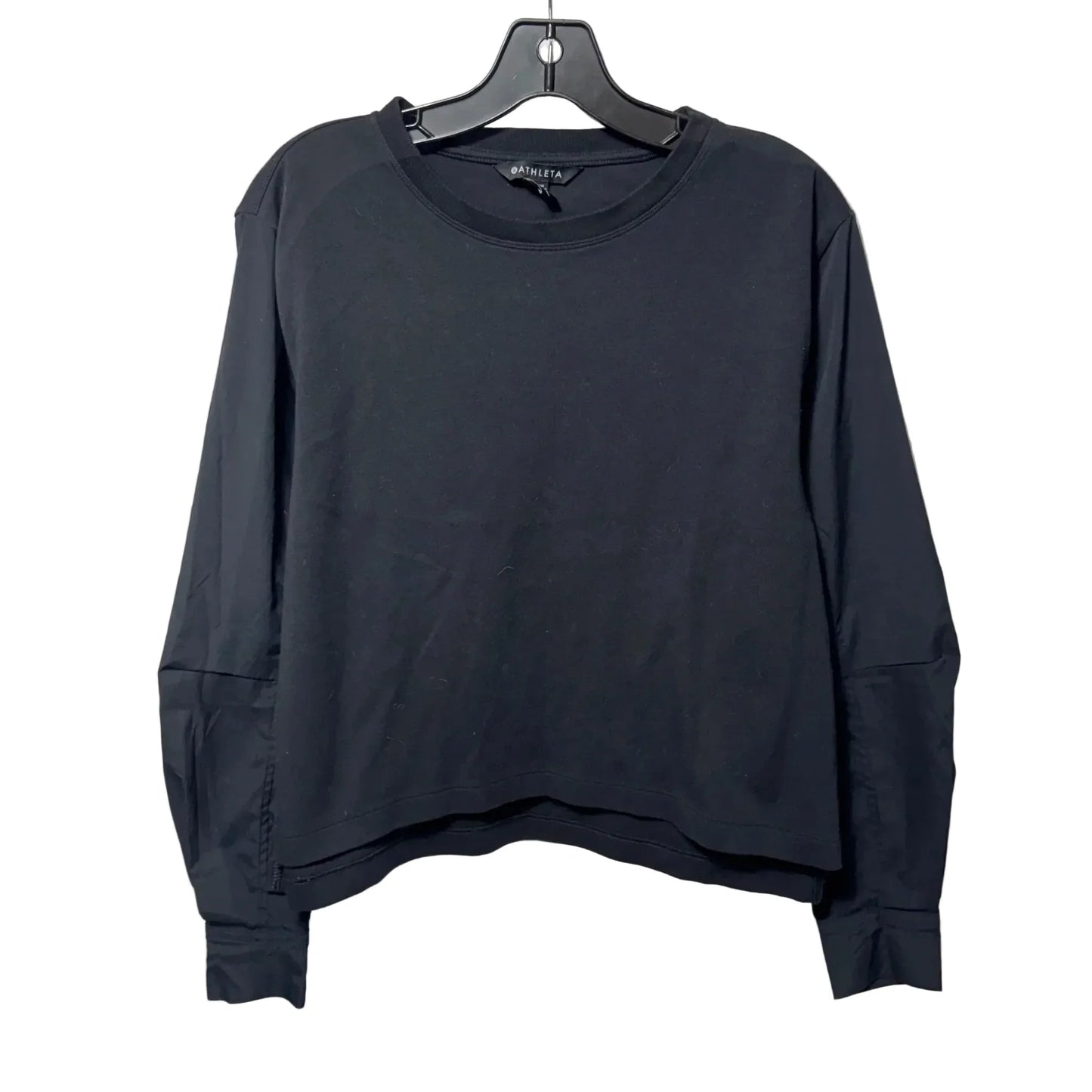 Athletic Top Long Sleeve Crewneck By Athleta In Black, Size: S