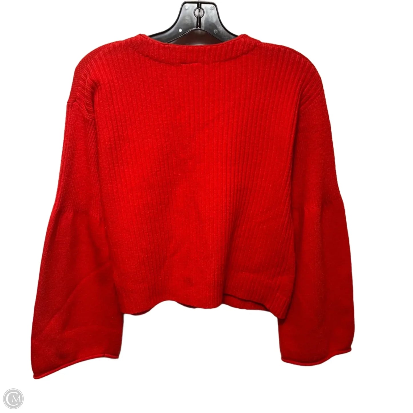 Bell Sleeve Cardigan Sweater By Moth In Red, Size: XS