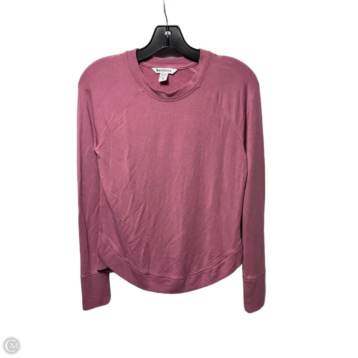 Athletic Top Long Sleeve Crewneck By Athleta In Pink, Size: Xxs