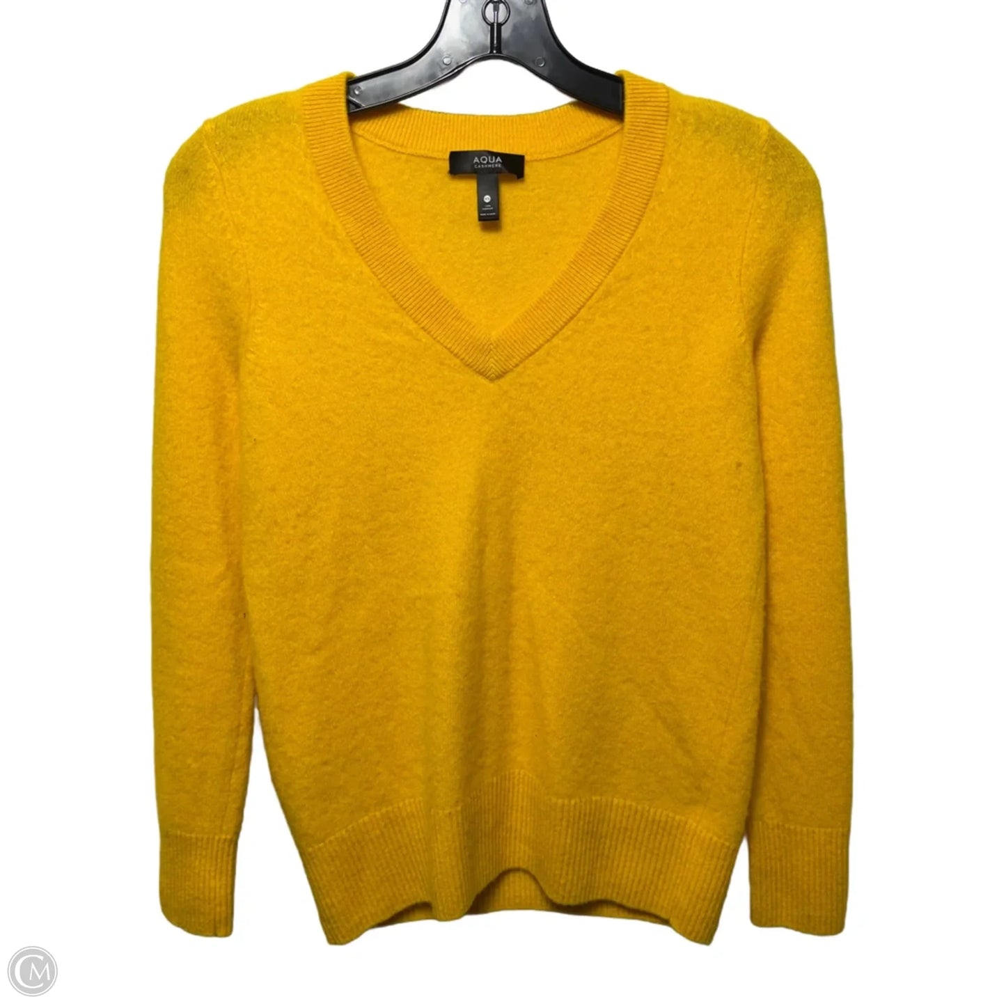 Cashmere Sweater By Aqua Cashmere In Yellow, Size: XS
