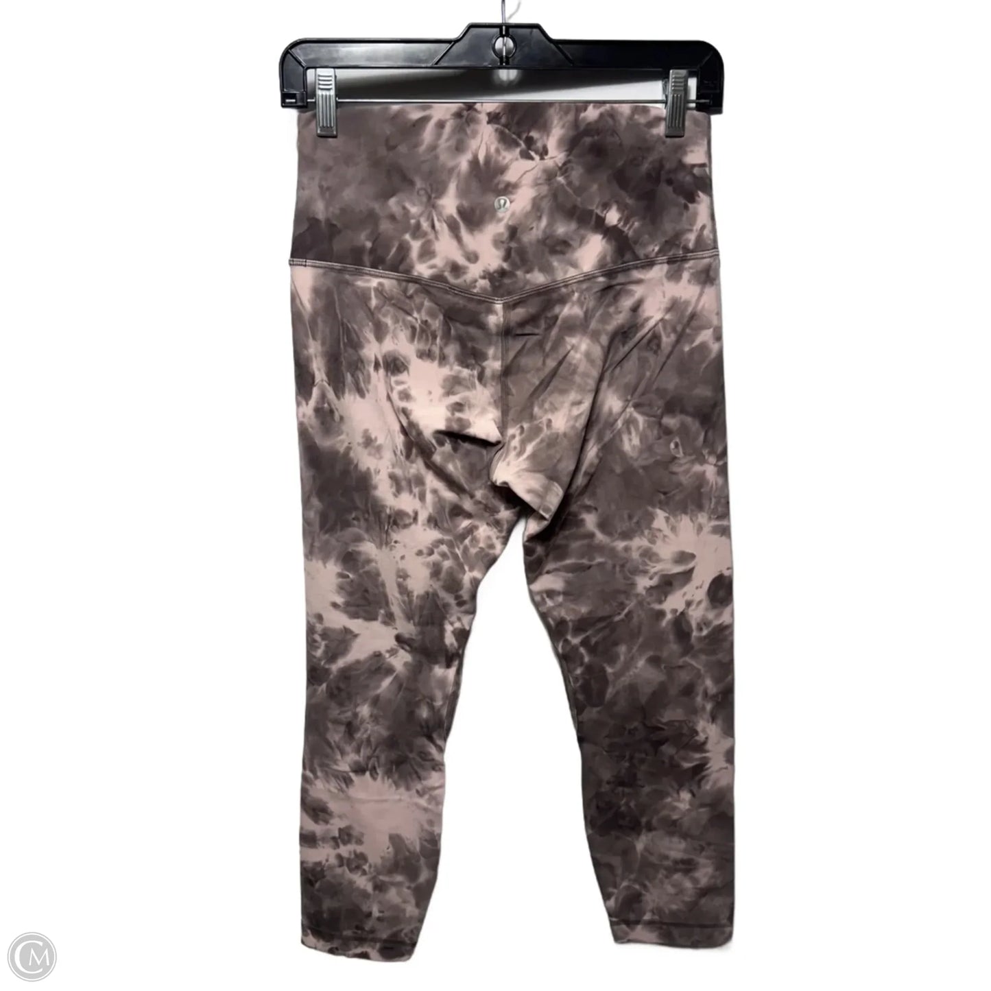 Athletic Leggings Capris By Lululemon In Grey & Pink, Size: 8