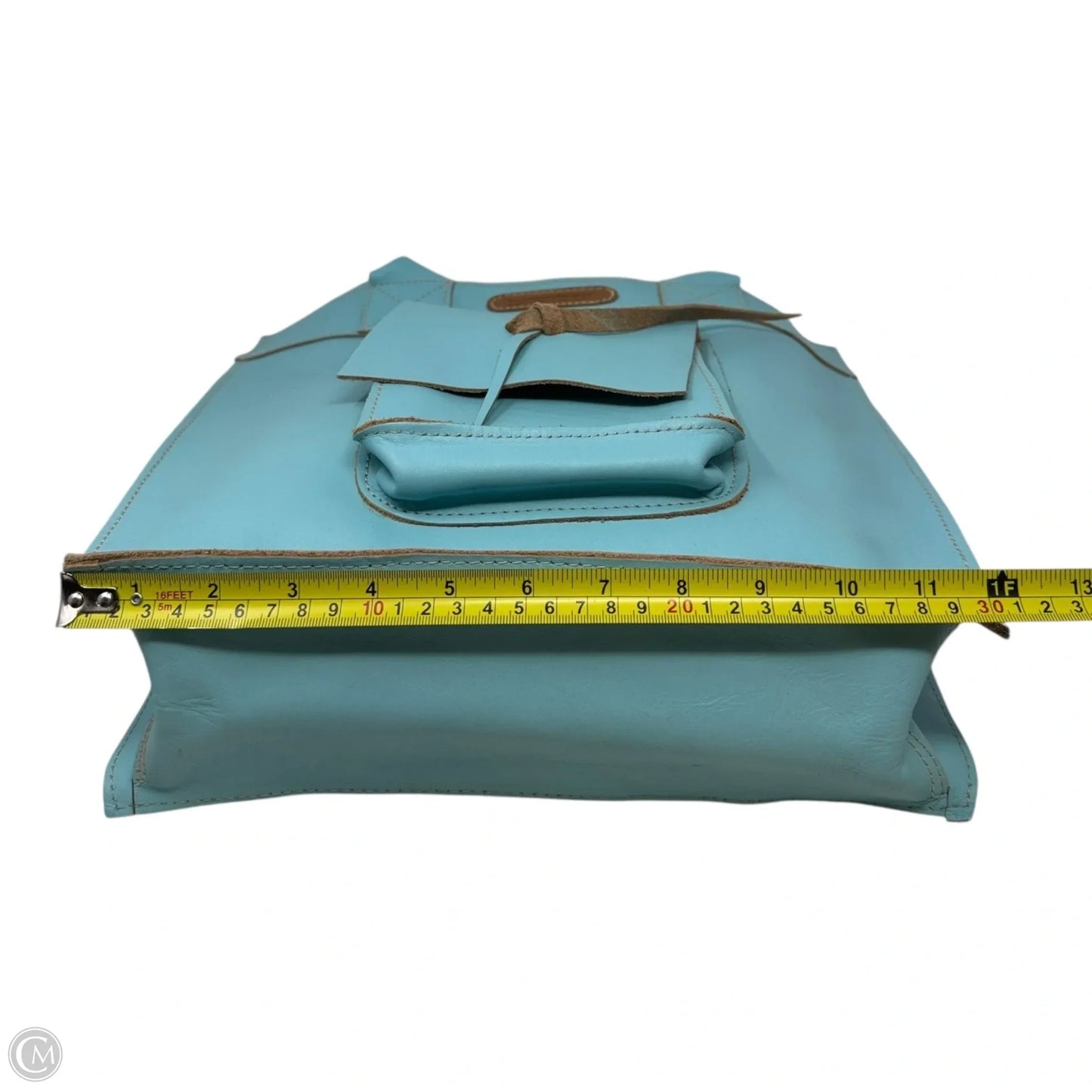 Tote Leather By Cueropapel & Tijera, Size: Medium