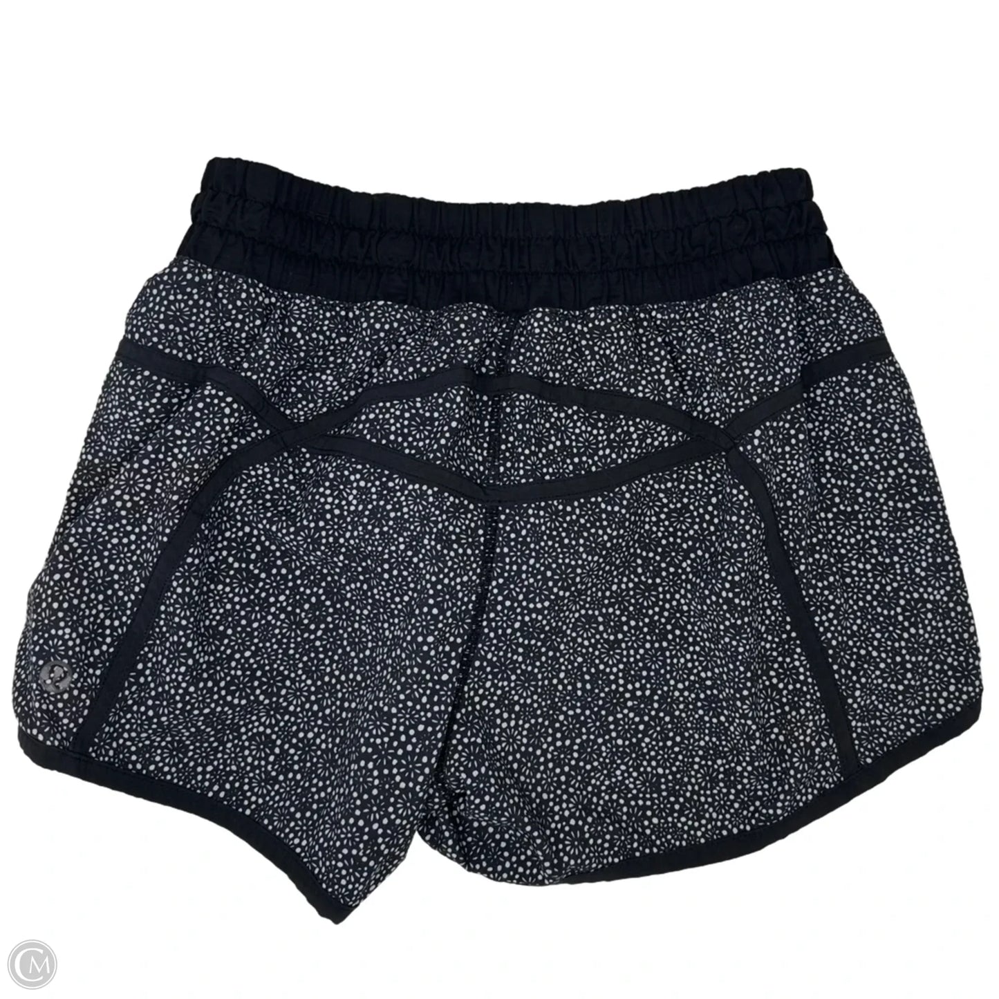Athletic Shorts By Lululemon In Black & White, Size: 6
