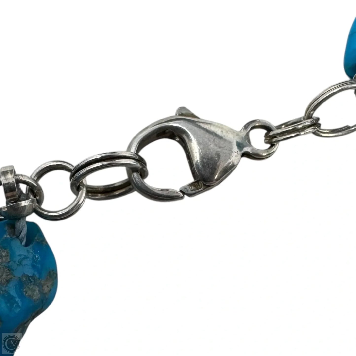 Layered Nugget Necklace Sterling Clasp