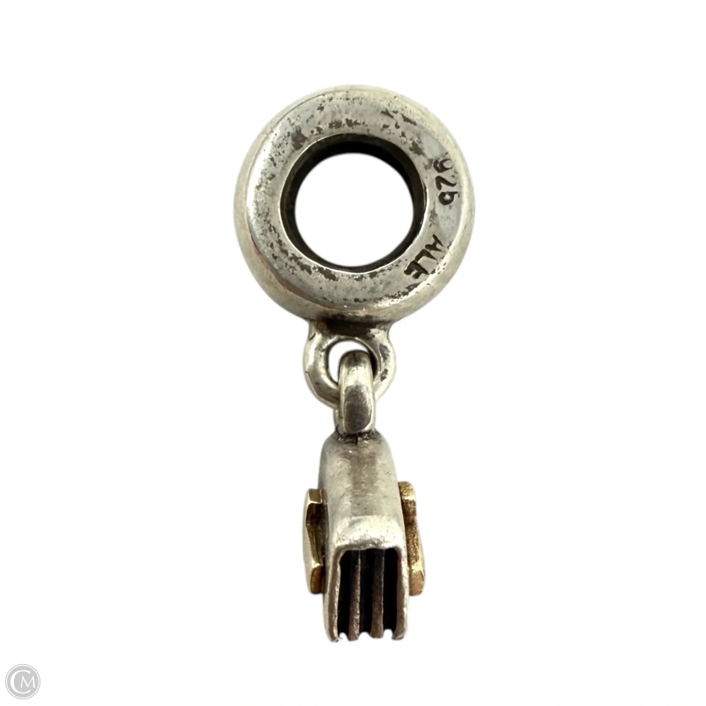 Two Tone 14K Gold & Sterling Silver Bible Dangle Charm By Pandora