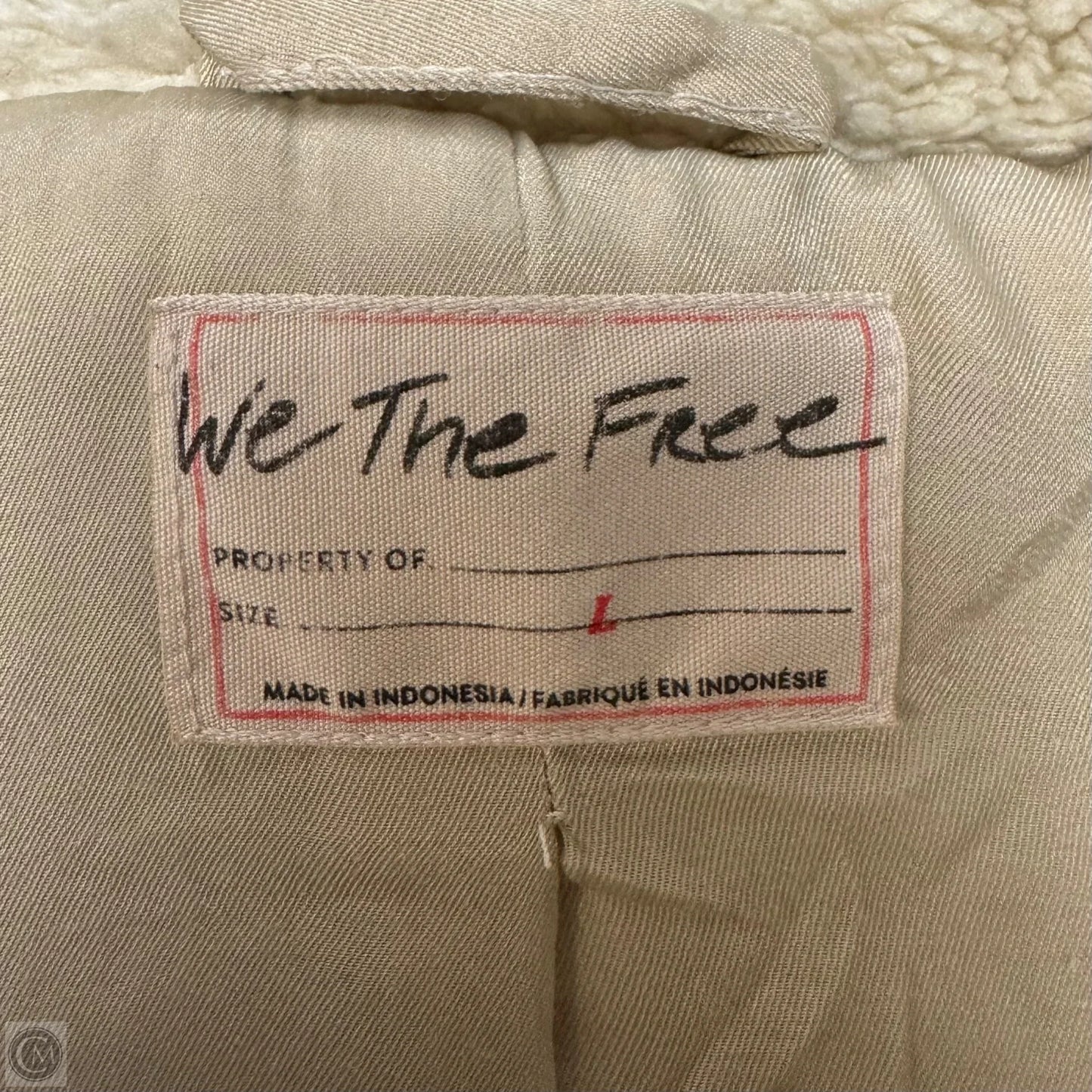 Teddy Moto Jacket By We The Free In Cream, Size: L