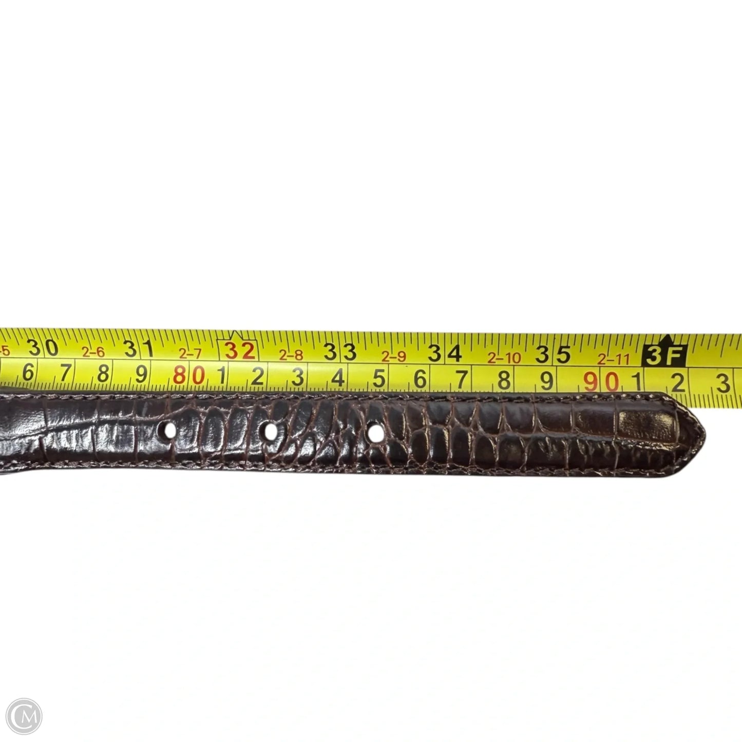 Leather Stretch Belt By Brighton, Size: Medium