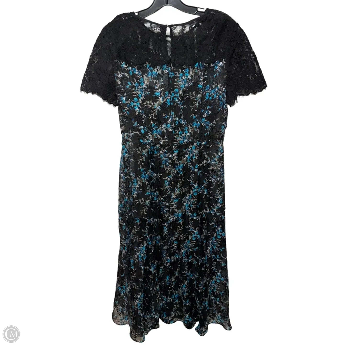 Lace Trim Dress Party Midi By Lk Bennett In Floral Print, Size: 8