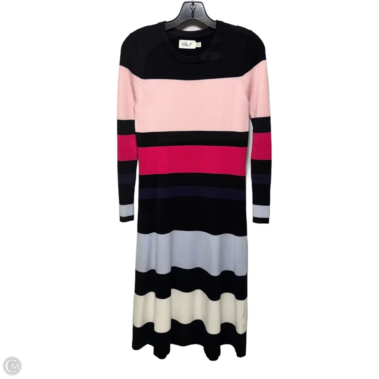 Dress Sweater By Eliza J In Striped Pattern, Size: S