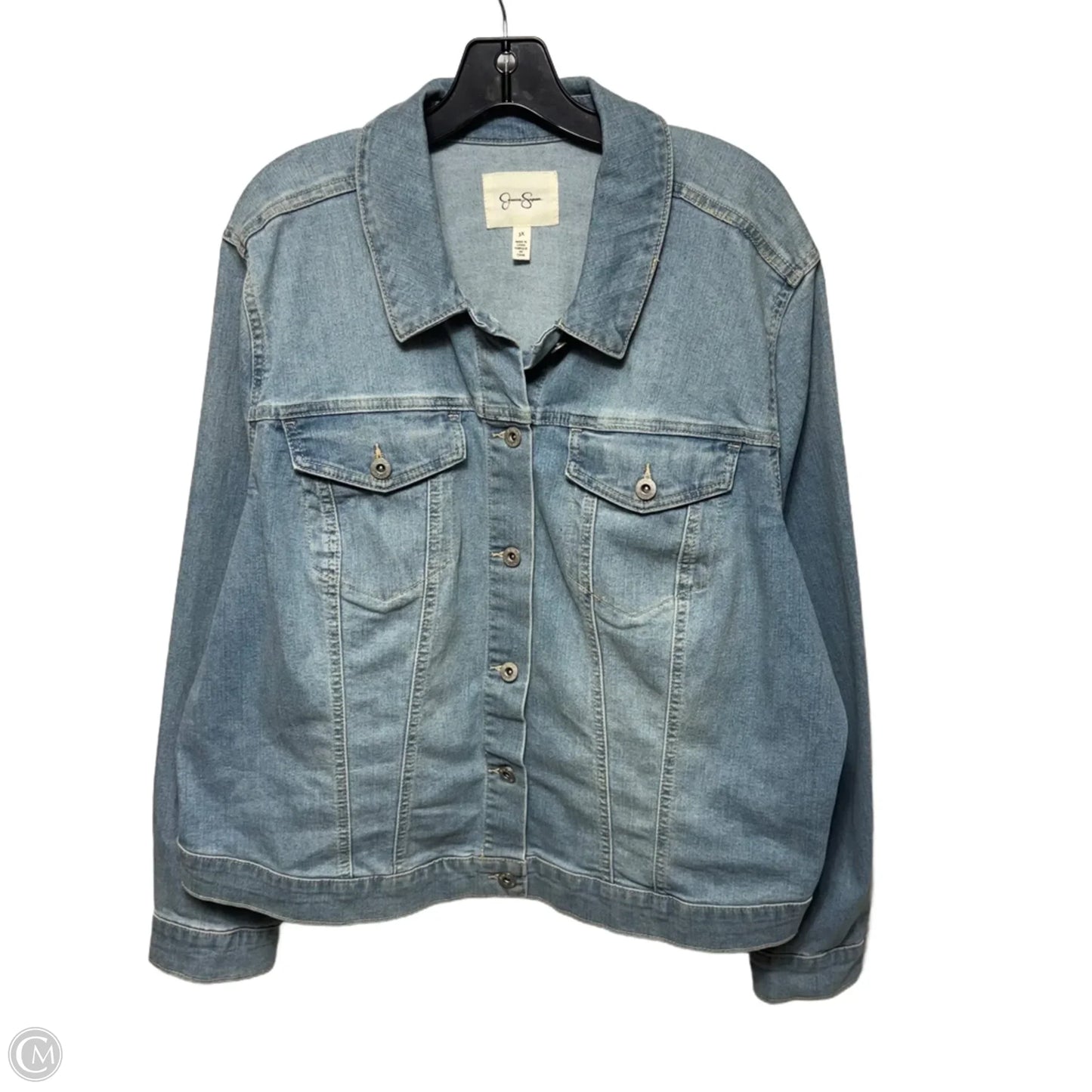 Jacket Denim By Jessica Simpson In Blue Denim, Size: 3x