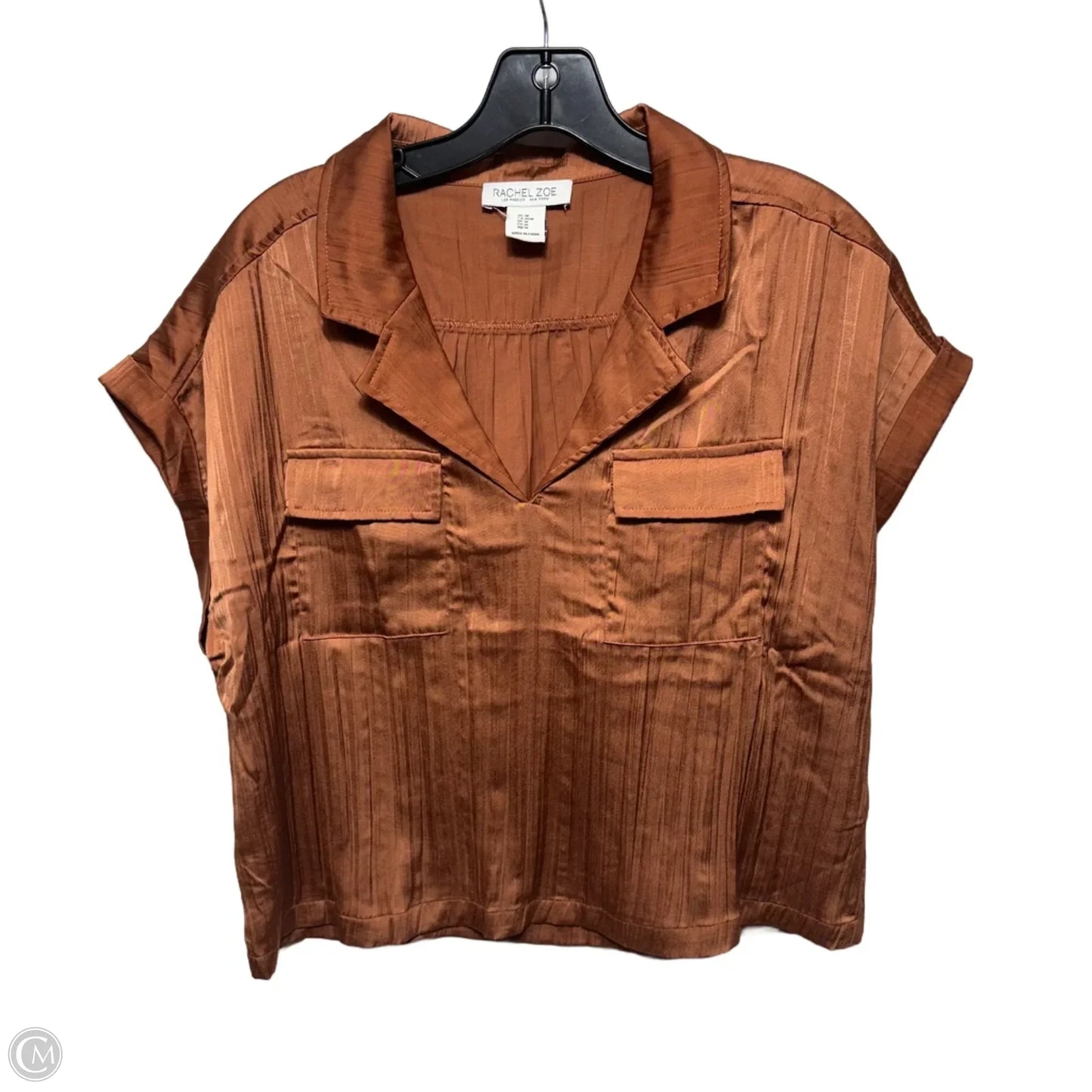 Top Short Sleeve By Rachel Zoe In Copper, Size: M