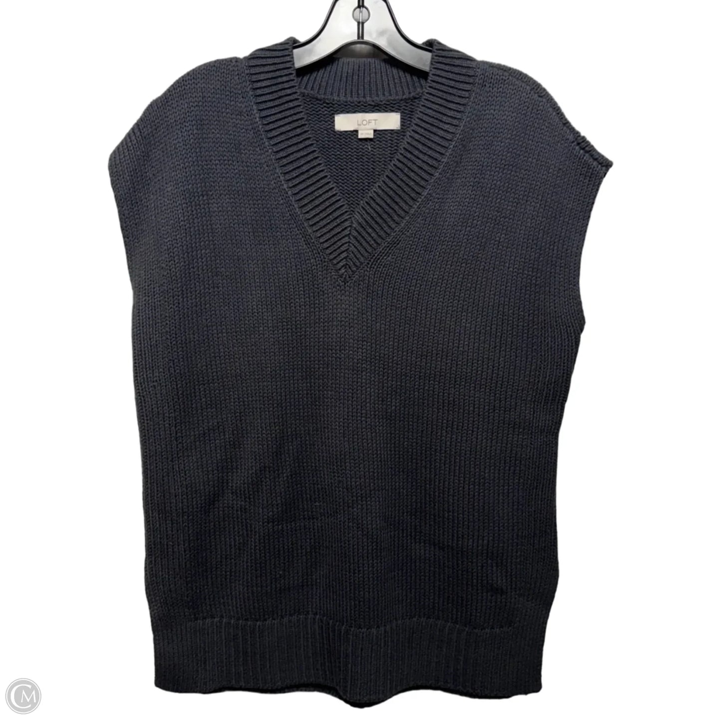 Vest Sweater By Loft In Grey, Size: Xs