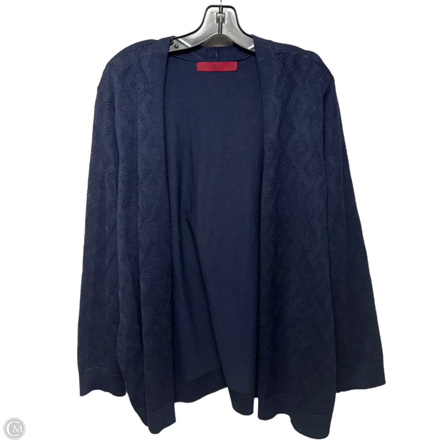 Sweater Cardigan By Love Scarlett In Navy, Size: 2x