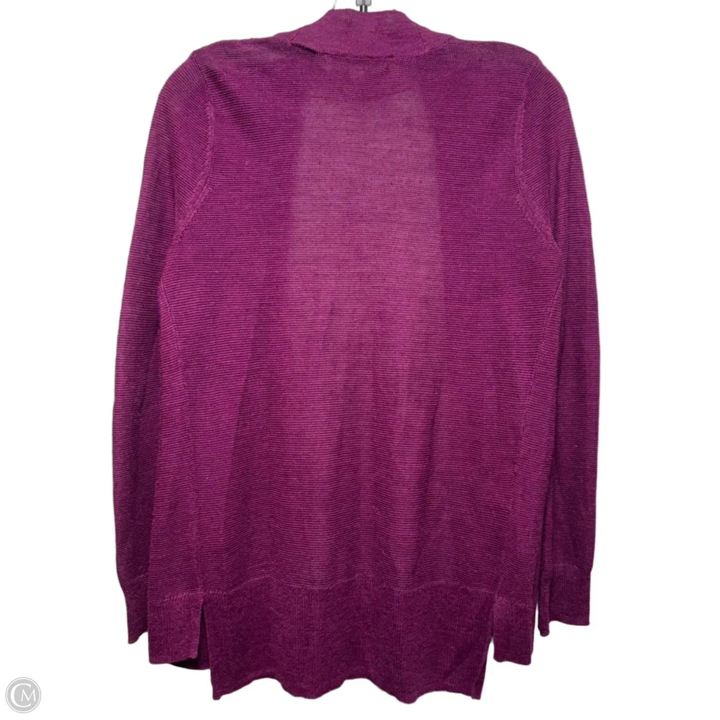 Sweater Cardigan By Loft In Purple, Size: Xs