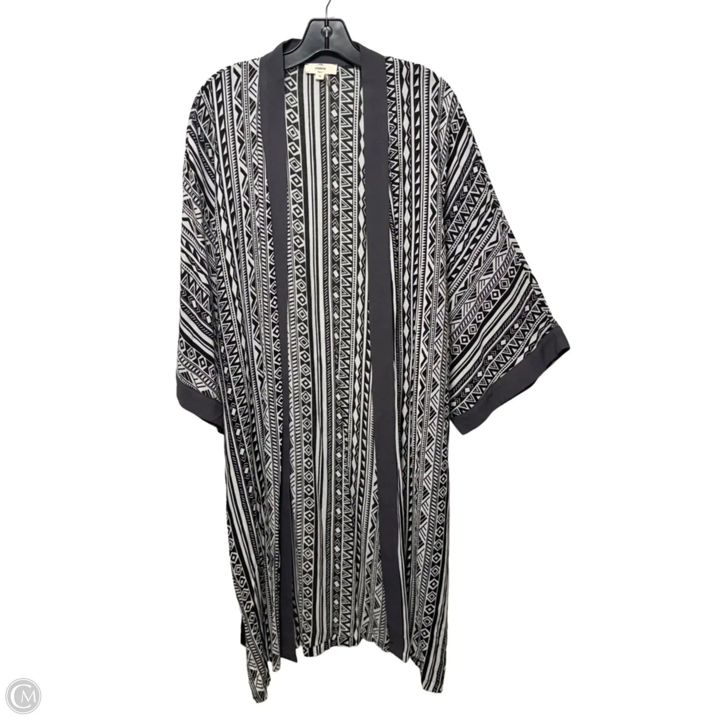 Kimono By Entro In Black & White, Size: M