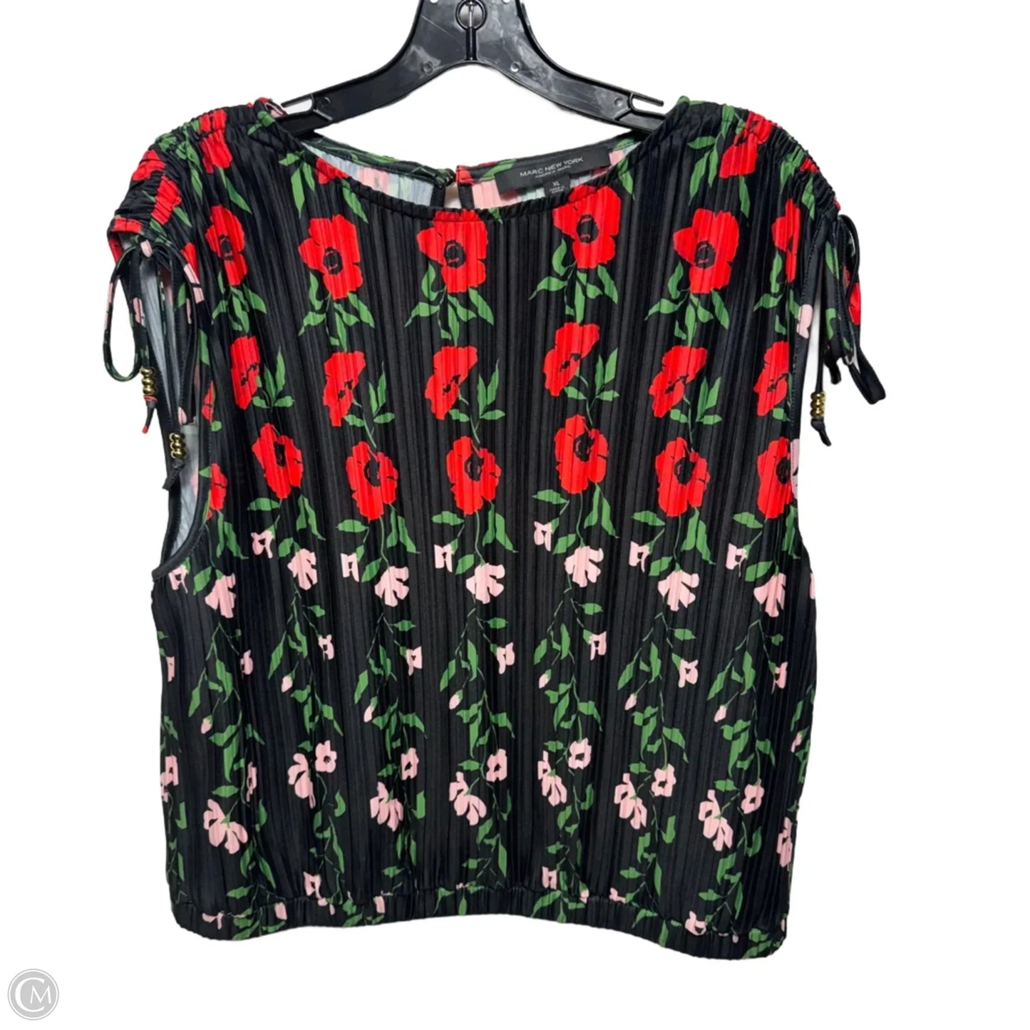 Top Sleeveless By Marc New York In Floral Print, Size: XL