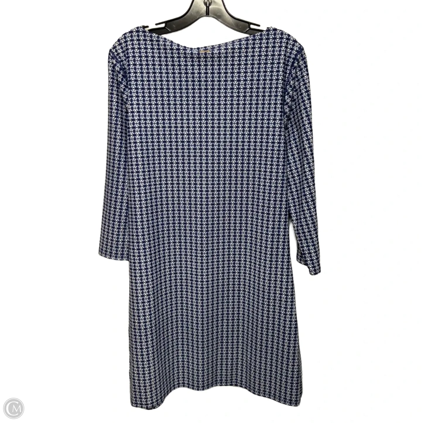 Dress Casual Short By Cabana Life In Blue & White, Size: L