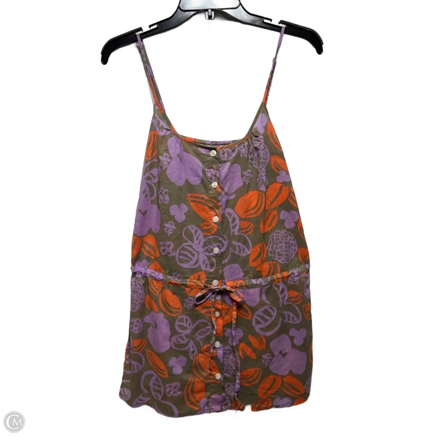 Top Sleeveless By Le Weekend by Virginia Johnson In Orange & Purple, Size: Xs
