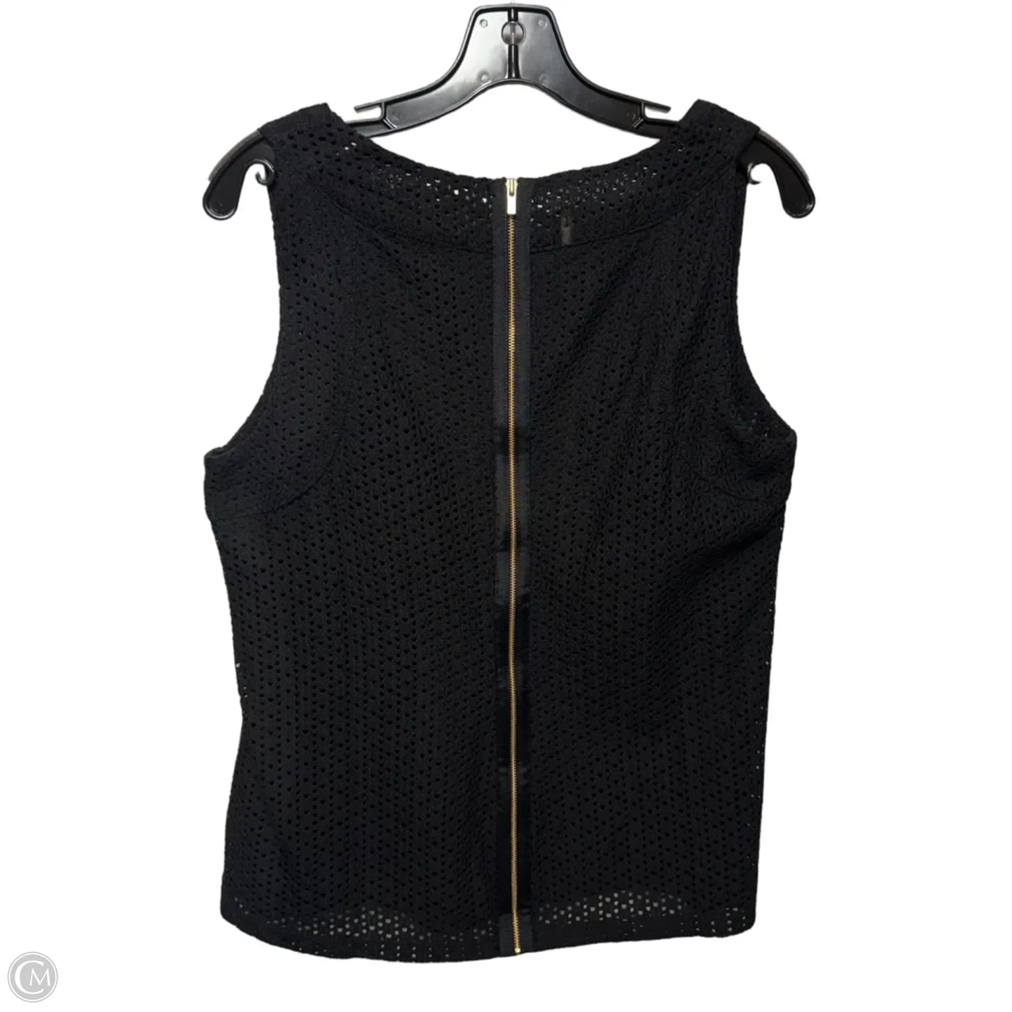 Top Sleeveless By Banana Republic In Black, Size: 12