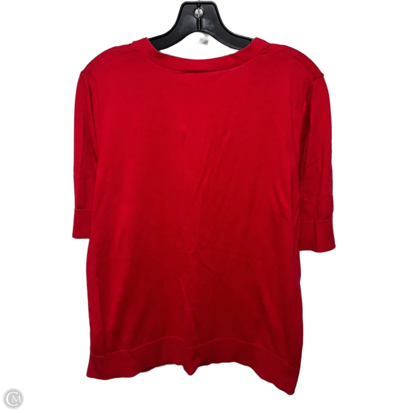 Sweater Short Sleeve By Talbots In Red, Size: 2x