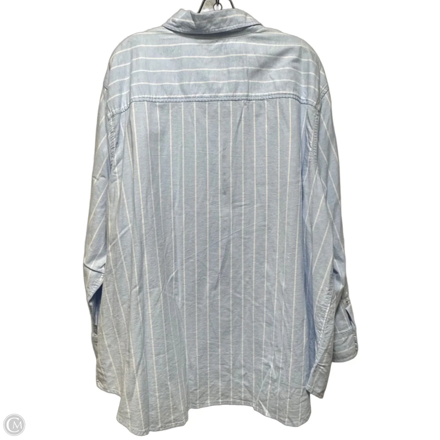 Top Long Sleeve By Crown And Ivy In Striped Pattern, Size: 3x