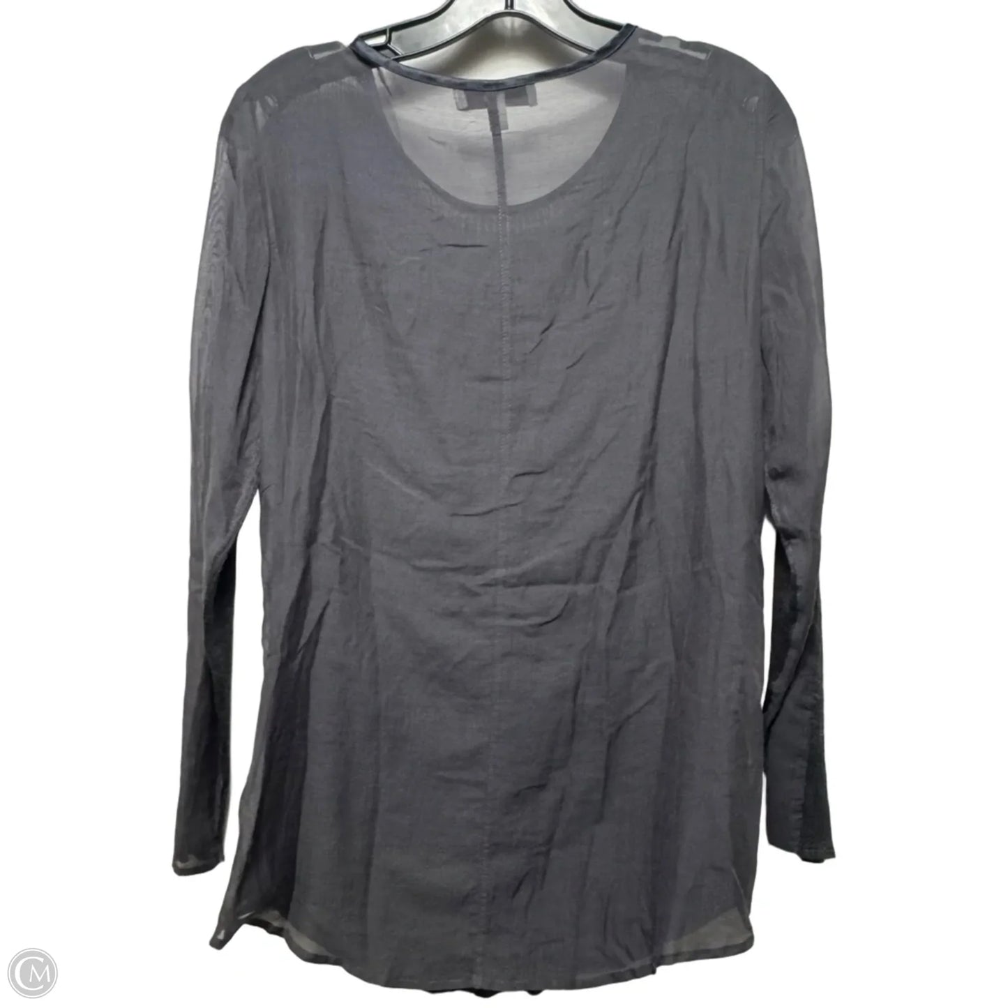 Top Long Sleeve By Etcetra In Grey, Size: Xs