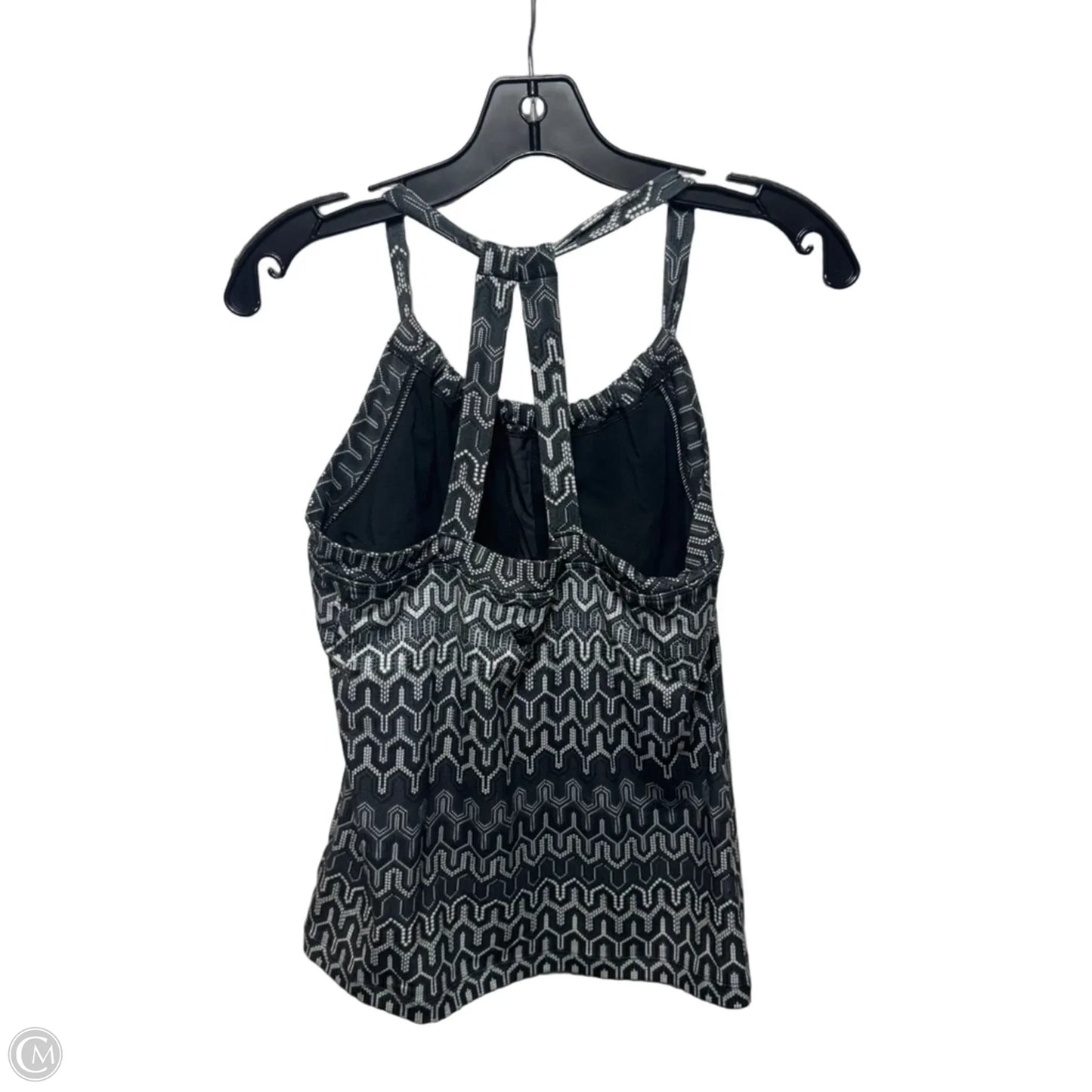 Athletic Tank Top By Prana In Grey & White, Size: L