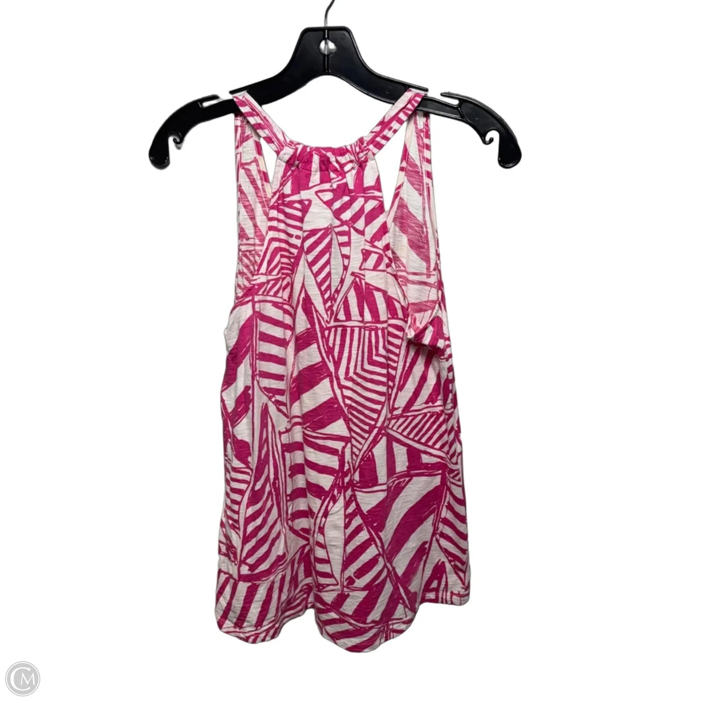 Minka Tank Top Sleeveless Designer By Lilly Pulitzer In Pink Yacht Sea Sailboat, Size: S