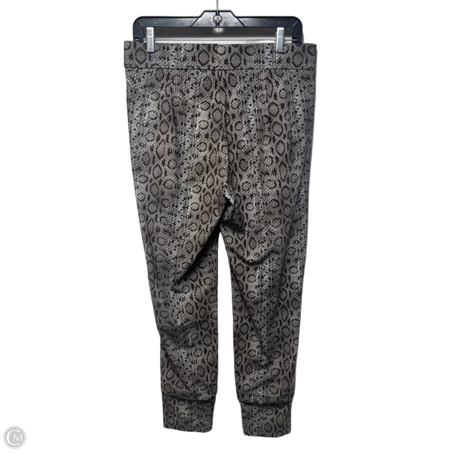 Candy O Stretch Jogger Pants By Raffaello Rossi In Snakeskin Print, Size: 8/40